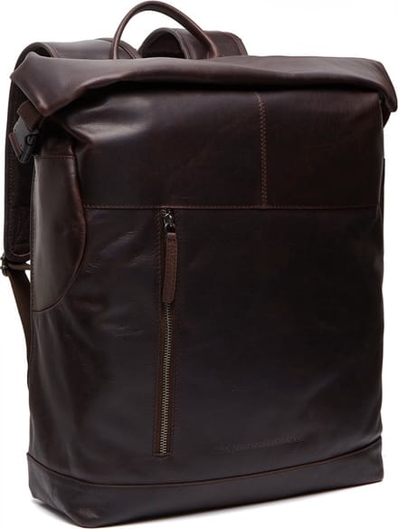 Chesterfield Liverpool Waxed Pull Up Laptoprugzak - 15,6 inch - Bruin