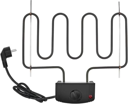 Elektrische Verwarmer - Compacte Kachel - Ruimte Verwarmen - Universeel Model - 36 cm Hoog - Zwart