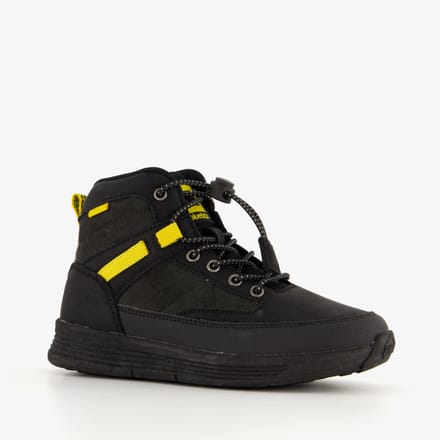 Blue Box hoge jongens sneakers zwart geel - Maat 33