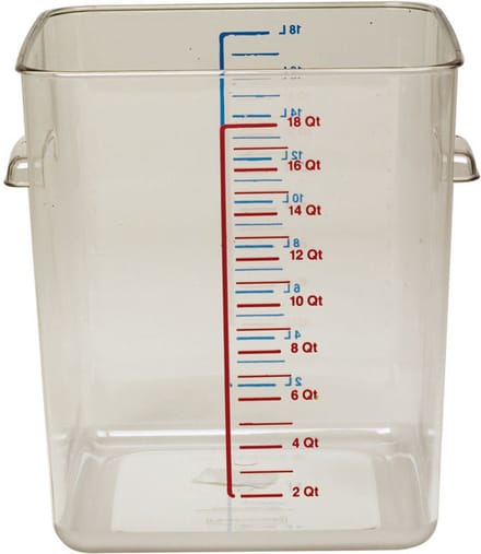 Rubbermaid Ruimtebesparende container 17 liter - Transparant - Polycarbonaat