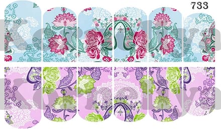 Korneliya water Decal Nail Wrap WD 733
