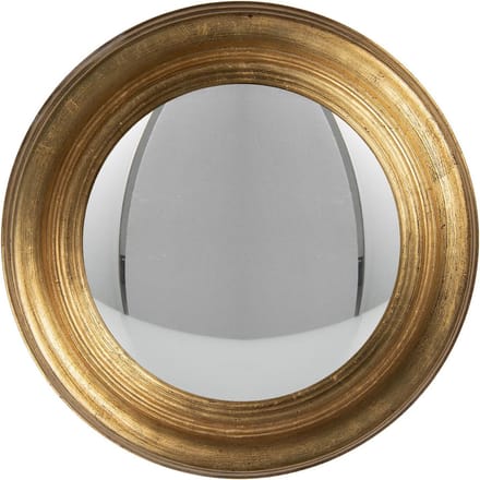 Clayre & Eef Spiegel Ø 34 cm Goudkleurig Hout