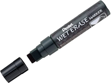 Pentel Krijtmarker SMW56 Zwart - 10mm Tip