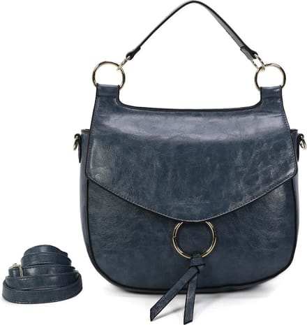 Handtas Ines Delaure bleu horizon