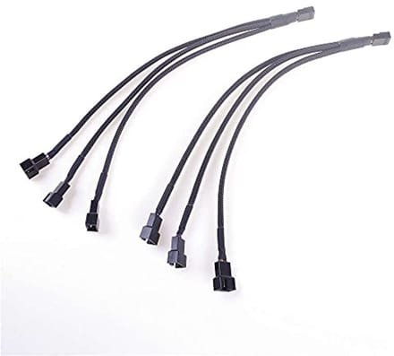 27 cm PWM ventilatorkabel adapter 1 tot 3 converter voor PC