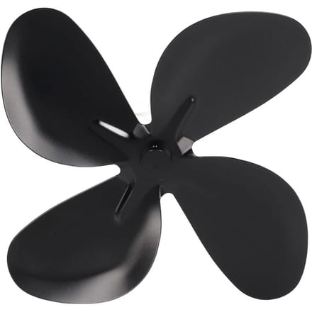Pale de ventilateur de poêle Alliage d'aluminium Résistant aux hautes températures Noir Pale de rechange pour ventilateur de cheminée 6