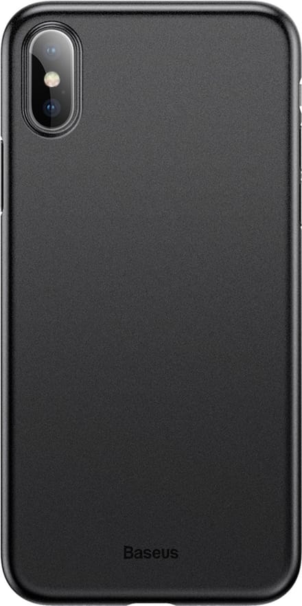 Baseus Wing geschikt voor iPhone X XS case Ultra dun Lichtgewicht - Zwart