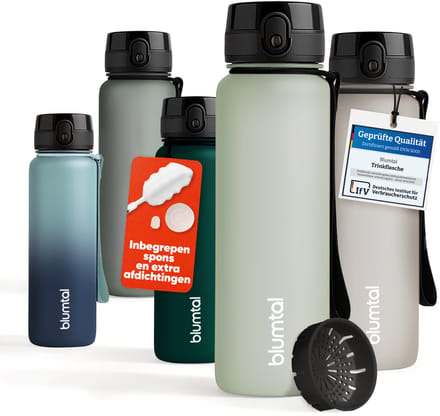 Blumtal Drinkfles - BPA Vrij - Lekvrij - Waterfles - 1000 ml - Mintgroen
