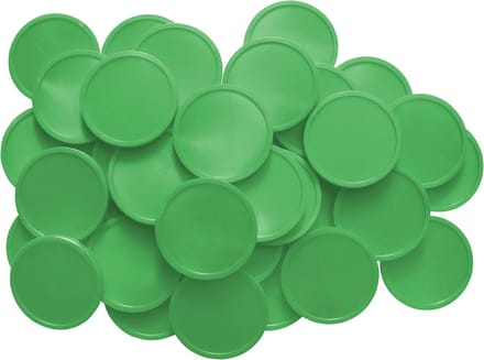 Blanco consumptiemunten / drankmunten Ø29mm - Donker groen - 1.000 stuks