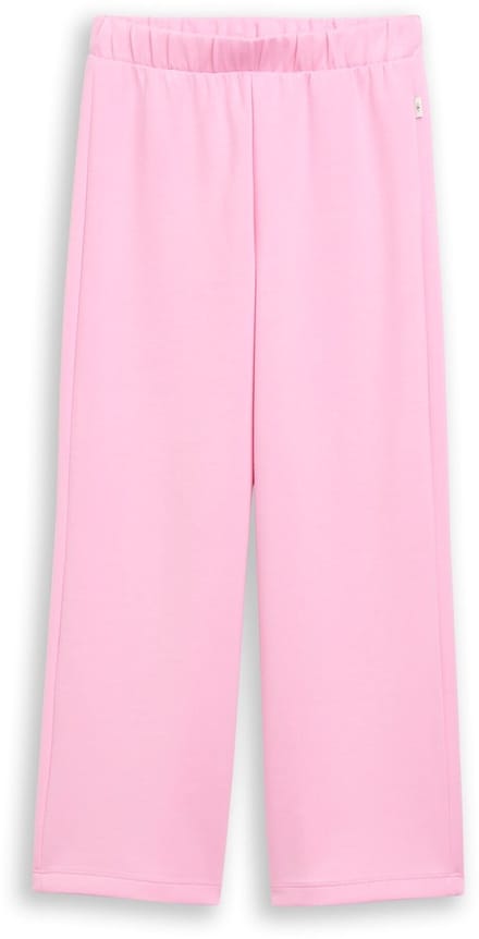 Tom Tailor - Wide leg scuba broek - Maat 110 - lovely pink