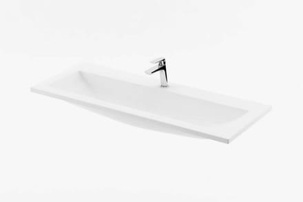 Ravak Clear - Meubelwastafel, 80x38 cm, zonder overloop, met kraangat, wit XJJ01180000