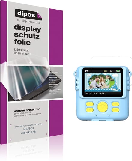 dipos – 4x Beschermfolie geschikt voor MILFECH ABS-681-LAN | Krasbestendige & heldere Screenprotector Ultra-Thin