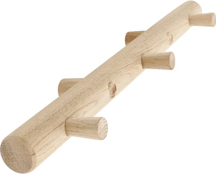 HOME It® kapstokrail met 3 haken, eikenhout
