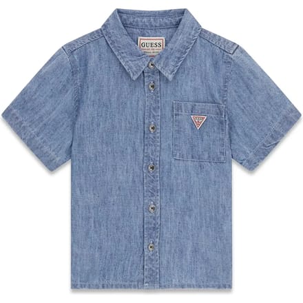 Linnen chambray shirt voor jongens baby Guess Flax Blend