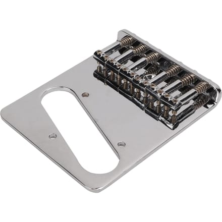 L-vormige Gitaarbrug Vervanging 6 Zadels Bevestiging Snaartrekplaat voor TL Elektrische Gitaar gray