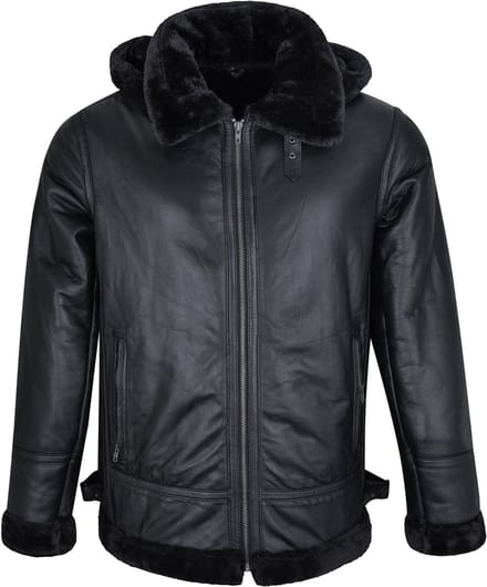 Urban 5884® - Jas - Lammy - Lams Leer - Zwart - Maat M