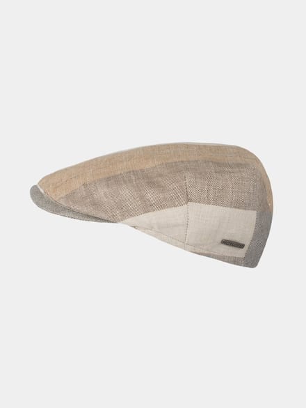 Emilio - Linnen flatcap - Beige