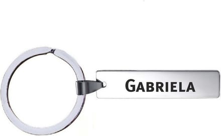 Sleutelhanger Met Naam - Gabriela - RVS
