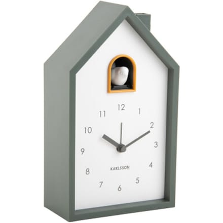 Karlsson - Wekker Modern Cuckoo - Jungle groen