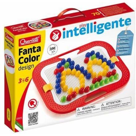 Quercetti FantaColor peg mosaic - ø 20 mm 100 pieces - SPEC