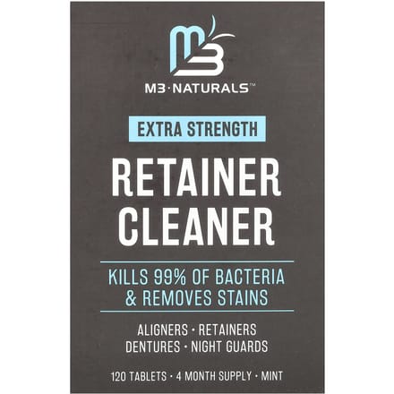 Retainerreiniger, Munt, 120 Tabletten