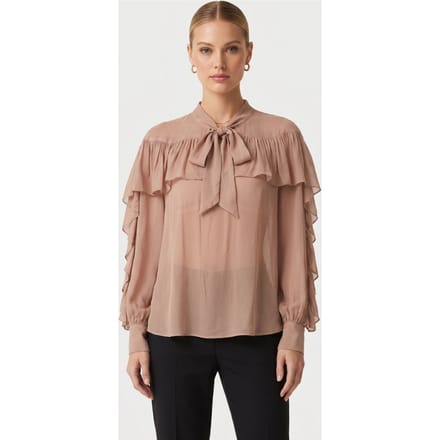 & Other Stories Nadia Blouse Beige Größe: L | Blusen Outlet | Damen | Braun
