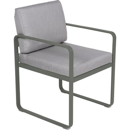Fermob BELLEVIE fauteuil voor de eethoek - 48 rozemarijn mat - 79 Flanelgrijs