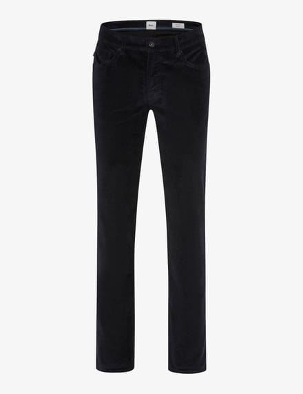 straight fit corduroy broek van katoenmix model 'Mythos Flex Cord'
