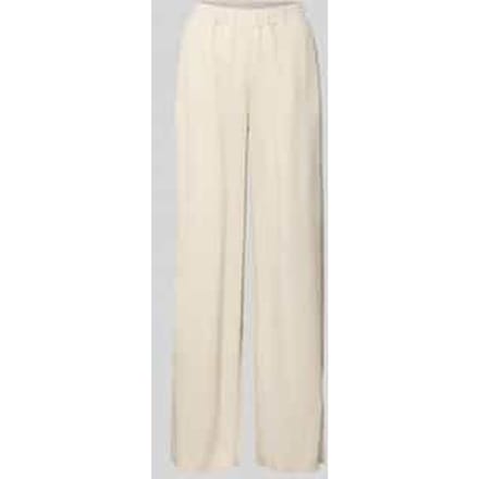 wide fit stoffen broek van viscosemix model 'Mucia'