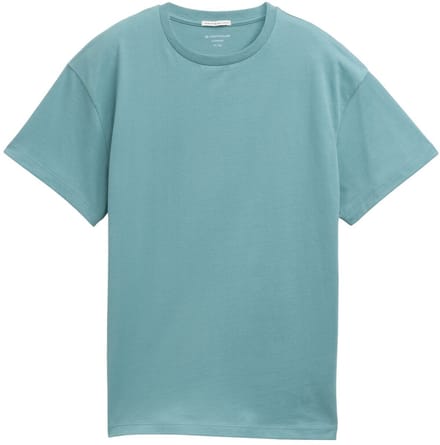 Tom Tailor - Oversized T-shirt met rugprint - Maat 128 - Smoked Green