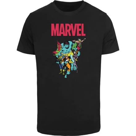 Merchcode Marvel - Avengers Pop Group Heren Tshirt - S - Zwart