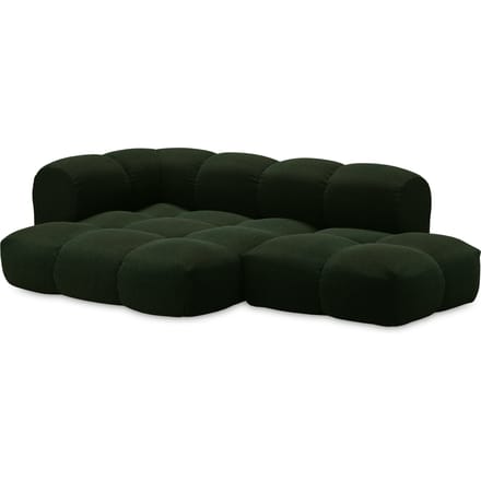 Objekte unserer Tage zander Sofa Design 06 links (3--zit) - Hug Me 032 Moosgrün