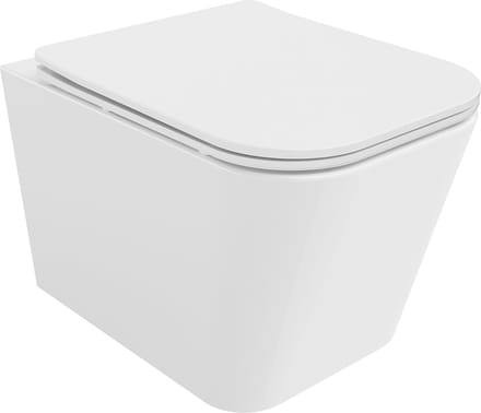 Mexen Teo wc-pot Rimless Tornado met softclose slim zitting, duroplast, wit glanzend - 30850600T