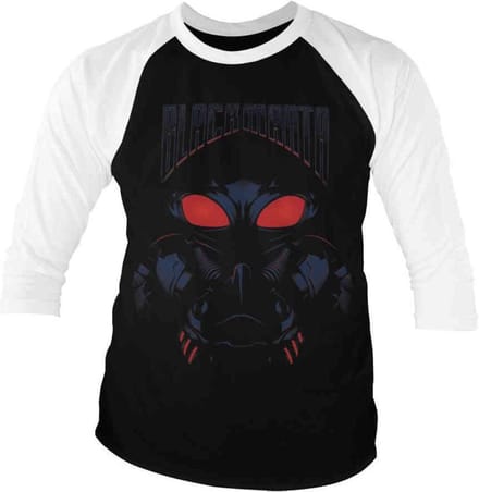 DC Comics Aquaman Raglan top -M- Black Manta Zwart/Wit