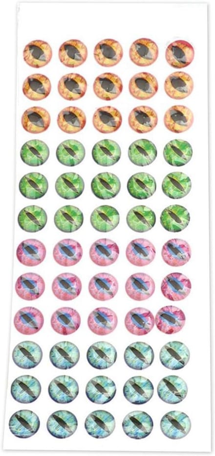 Vis Ogen - Aas Stickers - Aas Maken - Realistisch Ontwerp - 60 Capsules - Meerdere Kleuren