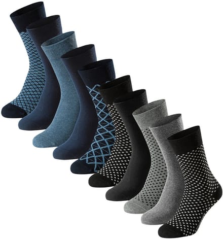 Schiesser Heren sokken 10 pack Bluebird