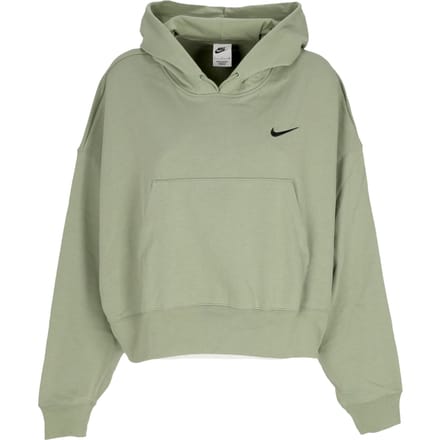 Lichtgewicht damessweatshirt met capuchon W sportkleding Jersey oversized pullover met capuchon oliegroen/zwart