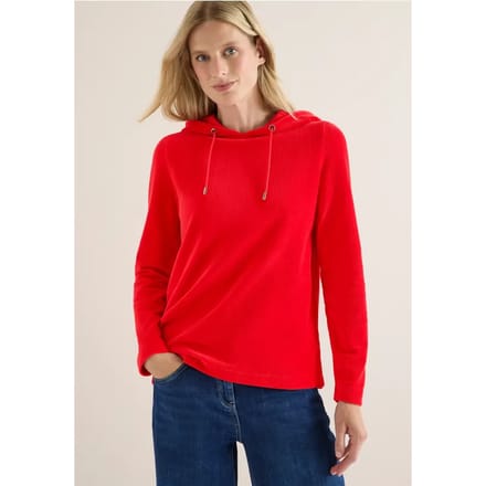 Corduroy jas met capuchon