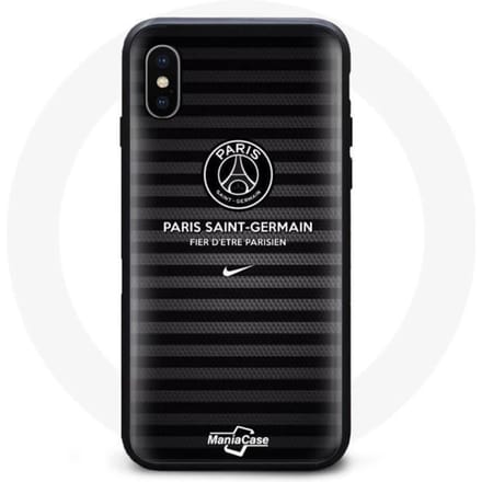 Hoesje - Paris Saint-Germain - Iphone XS Max - Zwart - PSG Logo - Flexibel