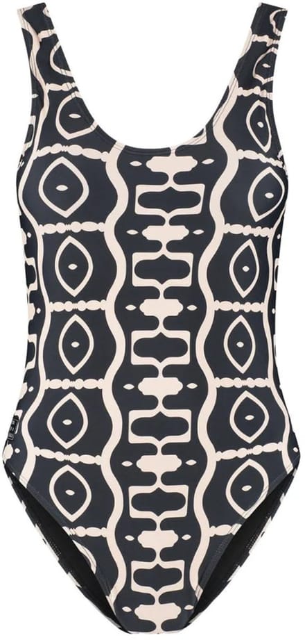 Son of a Beach - Abstract Dames Badpak - maat S - Zwart