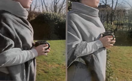 iSleep Poncho - Fleece - Omkeerbaar - Grijs