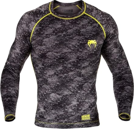 Venum Tramo Rashguard L/S Zwart Geel - S
