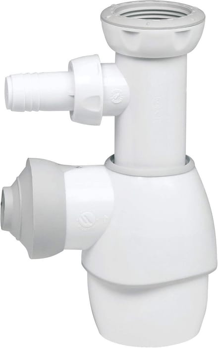Universele All-in-1 Sifon voor Wastafel of Spoelbak - Wit