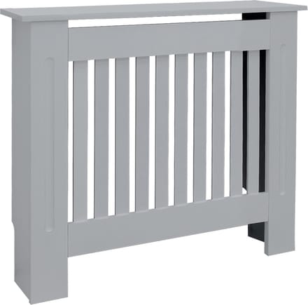 Radiatorhoes 78x19x82 cm grijs gemaakt van MDF ML-Design