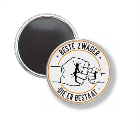 Button Met Magneet 58 MM - Beste Zwager - NIET VOOR KLEDING