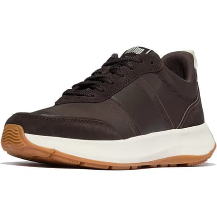 FitFlop F-Mode Flow Sneaker - Nylon & Suede Mix BRUIN - Maat 36