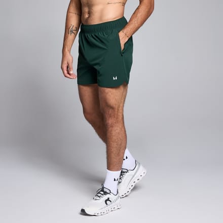 MP geweven trainingsshort met binnenbeenlengte van 13 cm voor heren - Smaragdgroen - XL