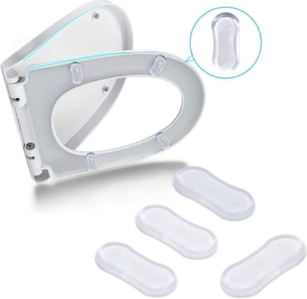 FSW-Products - 5 Stuks - WC Buffers Set - Siliconen - Zelfklevend - Buffer voor Wc - Wc-bril beschermen - Closetbuffer - Transparant