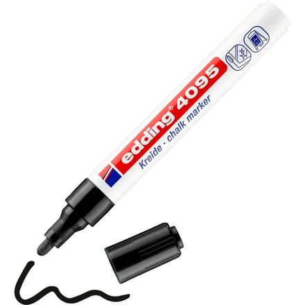 Krijtstift edding 4095 rond 2-3mm zwart