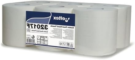 Handdoekspoel - Papierrol - Hygiënisch Werken - Centrale Lediging - 450 Vellen - Wit
